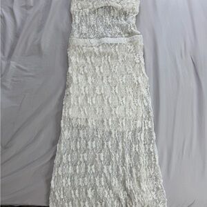 Fashion Nova White Lace Wedding Dress